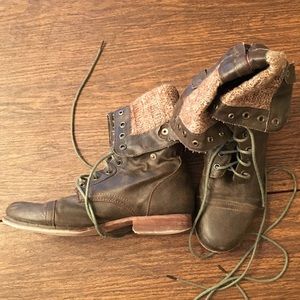 Brown Madden Girl Geirard combat boot